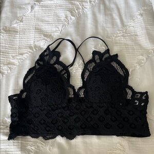 Three Bird Nest Black Lace Bandeau